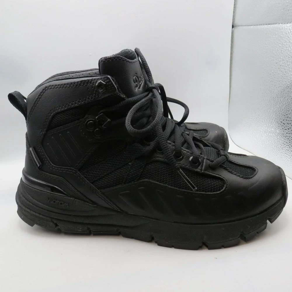 Danner FullBore Mens 4.5' Leather Black Danner Dry Safety Toe Boots Black Sz 6EE